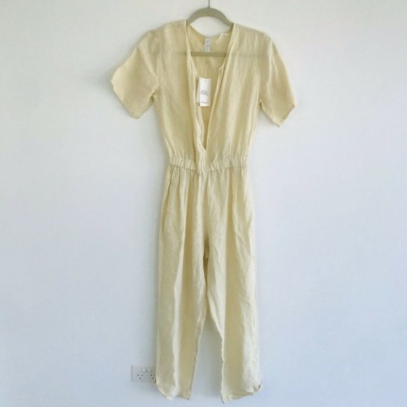 Tigerlily BNWT 100% Linen Ess Zuzela Women's Jumpsuit Size 12 RRP $250 - Picture 4 of 12